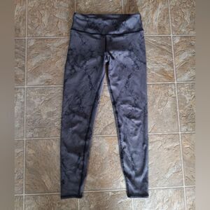 Becco Beverly Tie-Dye Leggings Charcoal Black Size M